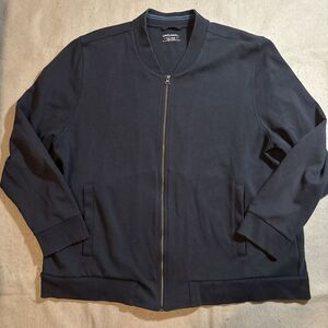 UNTUCKit‎ Sweater Men 3XL Zip Up Sweatshirt Jacket Coat Mid weight Adult Blue
